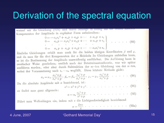 Lajos Balázs: Theoretical spectralanalysis at the end of 19th century